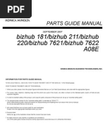 Biz Hub 181 Parts Manual