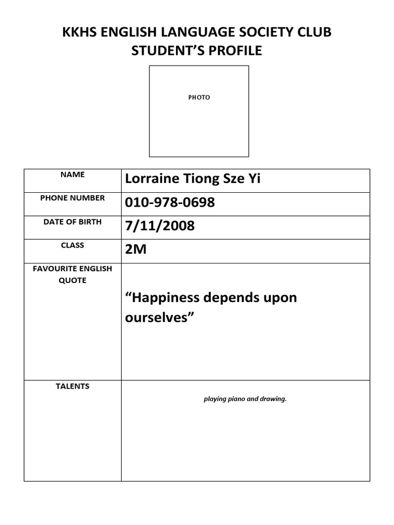 English Language Society Club | PDF