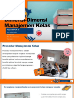 Dimensi-Dimensi Manajemen Kelas