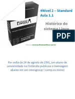 Histórico do sistema Linux