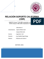 Relación Soporte California (CBR)