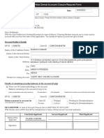 HDFC Securities Demat Account Closure Request Form