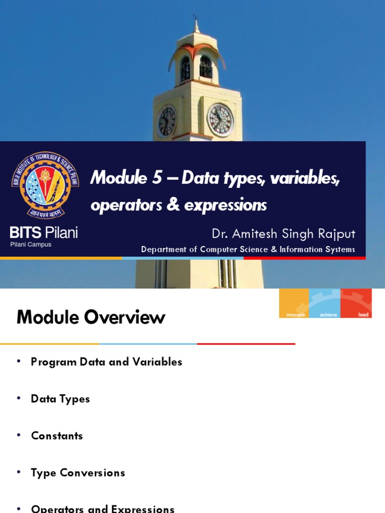 Data Types and Variables in C | PDF