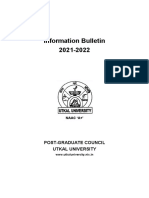 Httpsutkaluniversity - Nic.ineadmissionresourcesadmissioninformation Bulletin 2021 22 PDF