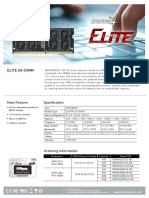 Elite So-Dimm: Specification Main Feature