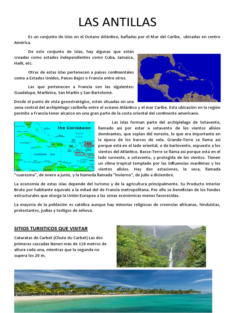 Las Antillas 1 | PDF | Barlovento y sotavento | Ciencias de la Tierra