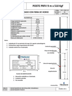 FT FRP Pole 9 M X 510 KGF