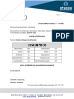 Carta descuento salud digna 