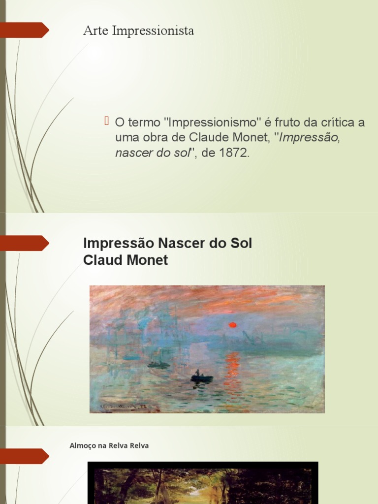 Arte Impressionista | PDF | Arte | História