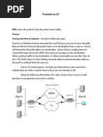 Practical No.15: Theory: Tracing The Path of Website: It Involves Following Steps