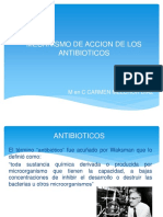 Mecanismos de acción de los antibióticos