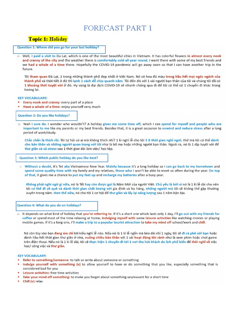 Speaking Forecast 2nd Quarter | PDF
