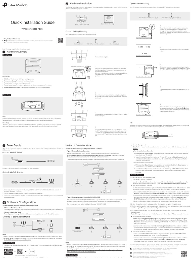 Quick Installation Guide: Wireless Access Point | PDF | Computer ...