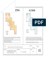 Análisis granulométrico y alturas de 3 zonas en área de estudio