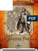 Righteous Heroes - Pregenerated Characters