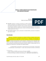 Pellozo - Ferraz - Ética e moral como modos de produção de subjetividade