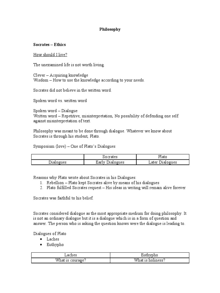 Socrates Ethics Pdf Socrates Plato