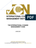 The International Cyanide Management Code