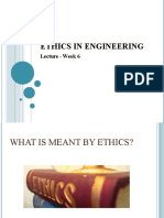 Ethics in Engineering: Lecture - Week 6