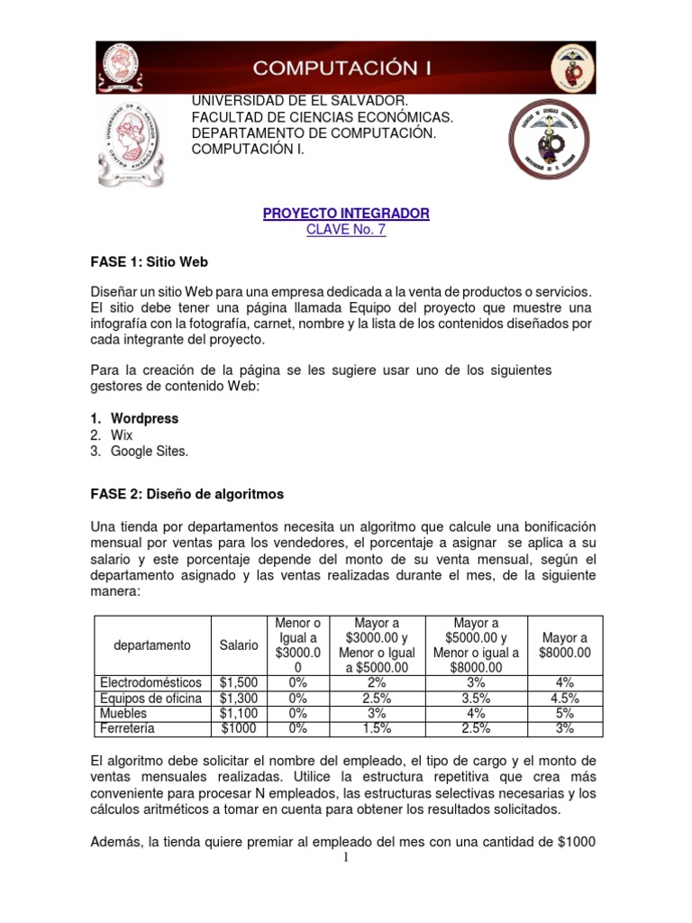 Proyecto Integrador de Computación I | PDF | Bases de datos | Informática