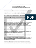 Normas aprobadas de informe segunda propuesta del segundo informe de Sistema Político