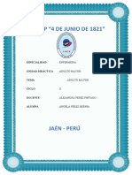 I.E.S.T.P "4 DE JUNIO DE 1821": Especialidad Unidad Didáctica Tema Ciclo Docente Alumna