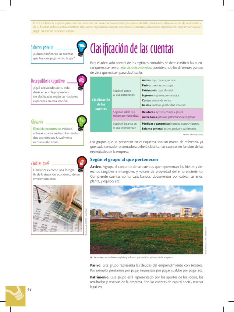 Clasificación de Cuentas Contables | PDF | Contabilidad | Business