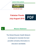 Pakistan Floods July-August 2010: Just-in-Time Lecture