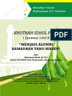 Khutbah Idhul Fitri 1443 Ikadi Prabumulih