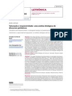 Análise dialógica de discursos e comentários polêmicos