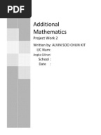 Kerja kursus matematik tambahan 2011