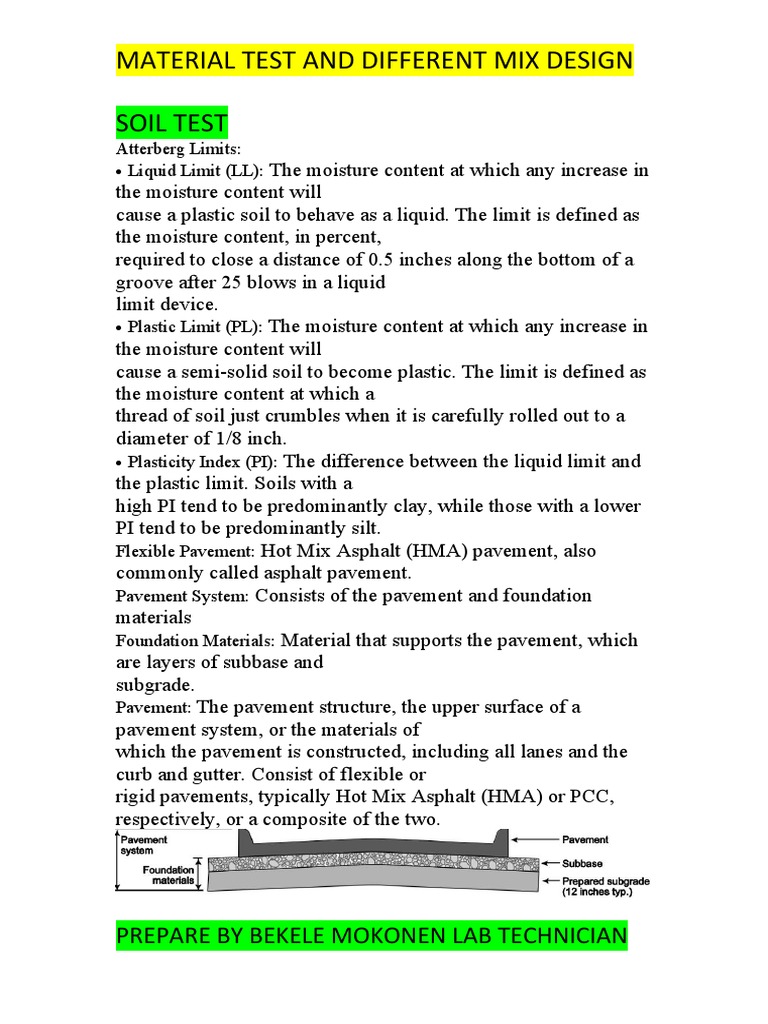 Soil Testing & Pavement Design Guide | PDF | Concrete | Construction ...