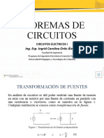 Teoremas de Circuitos - Transformación de Fuentes, Teoremas de Thevenin