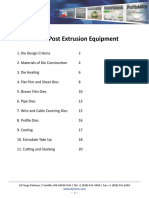 The Die and Post Extrusion Equipment