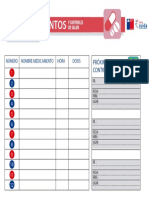 Tabla Control Medicamentos