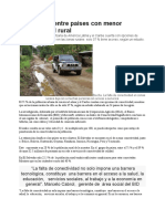 El Salvador Entre Países Con Menor Conectividad Rural