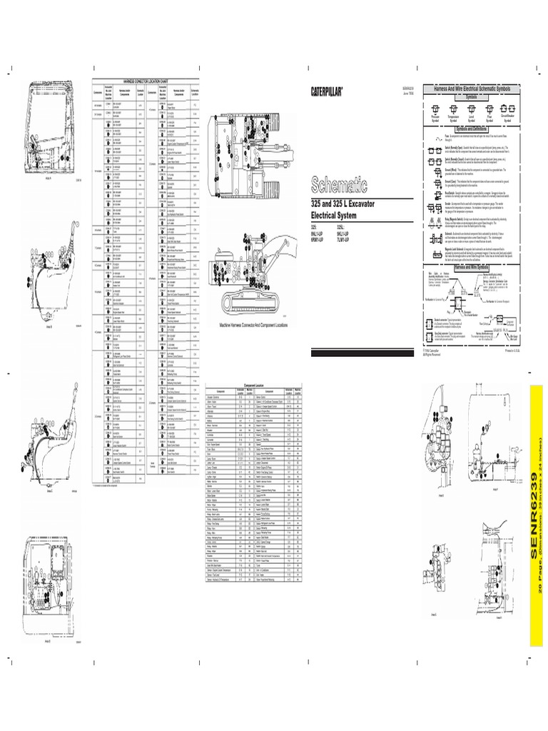 325 and 325 L Excavator Electrical System | PDF | Switch