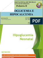 Hipoglicemia e Hipocalcemia