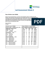 Candidate 58281 Internal Assessment Results