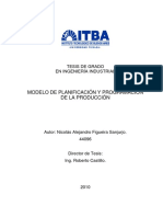 (44096) - Modelo de Planificación y Programación de La Producción