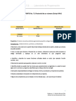 Práctica No. 7.2 Factorial de Un Numero (Script While)