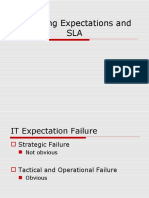 Managing Expectations and SLA