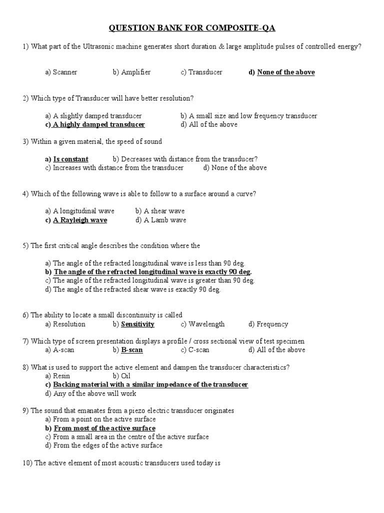Composite Questions PDF Composite Material Epoxy