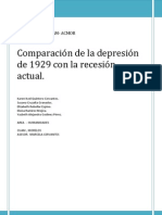 Comparacion Depresion 1929 Con Actual