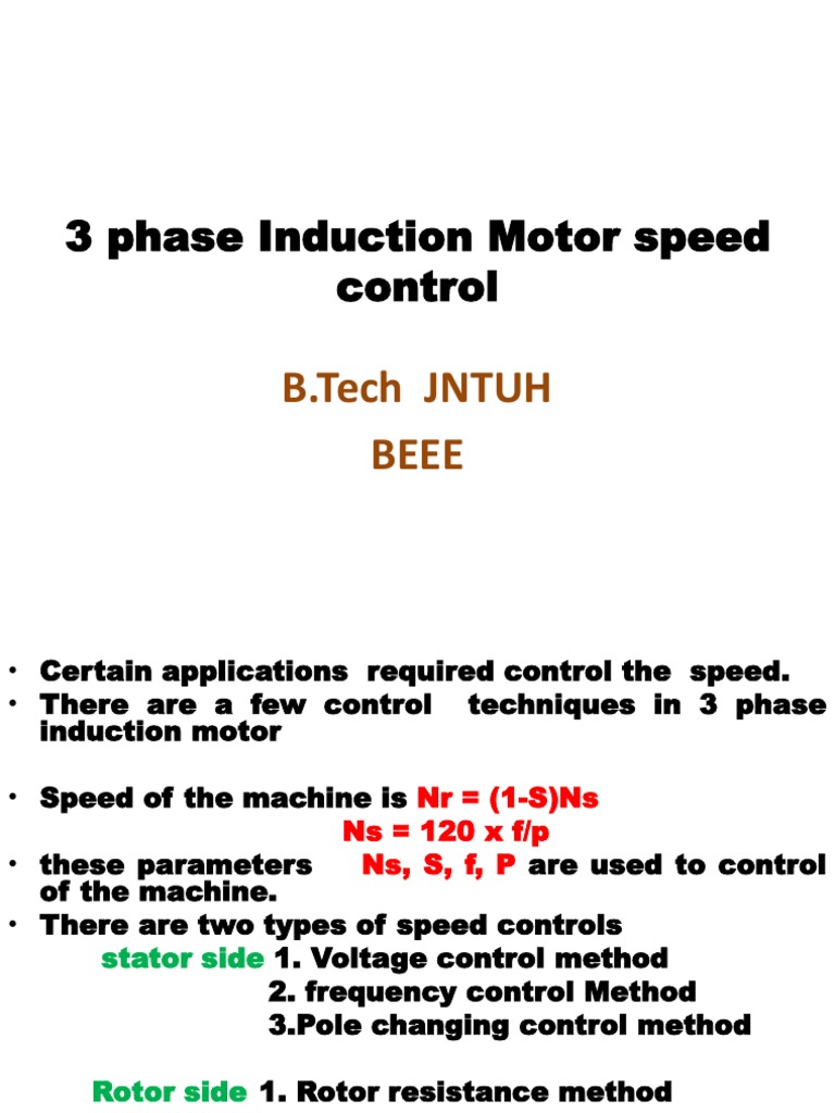 Induction Motor Speed Control PDF
