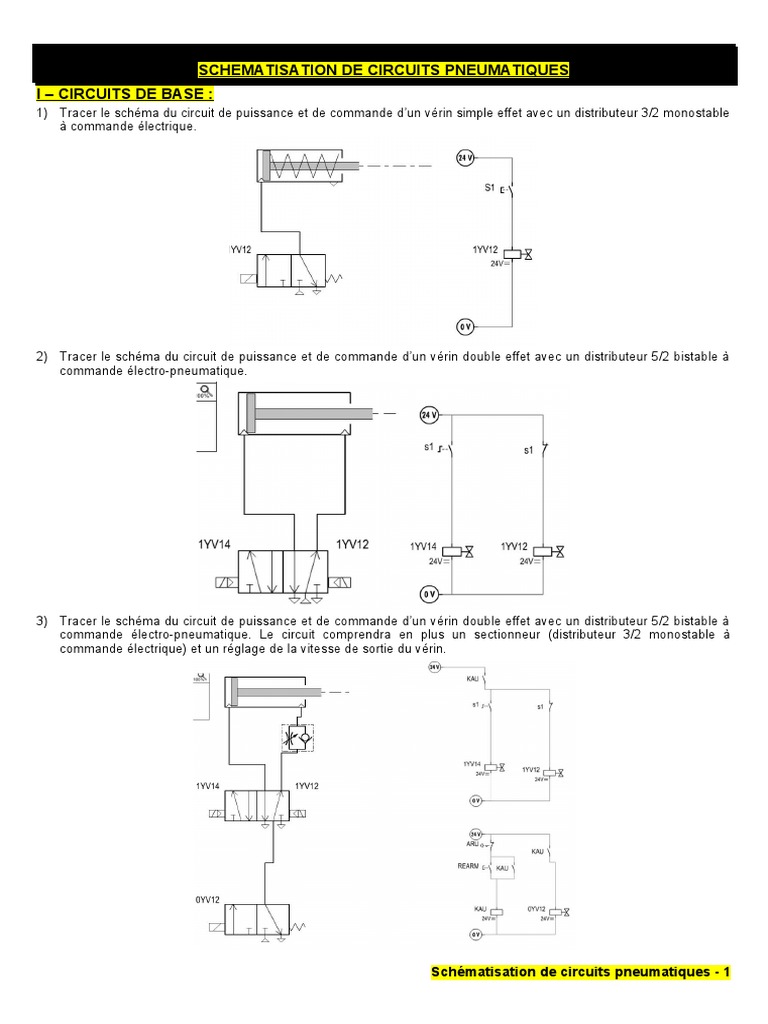 TP Circuits Pneumatiques GDA SIM CORRECTION | PDF | Interrupteur | Outils