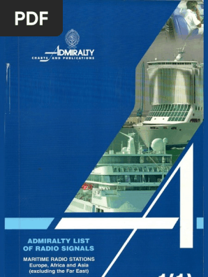 Admiralty List of Radio Signal Volume 1 Part 1 2011-2012 | PDF