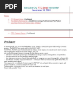 Pro E Detailing Report Parameters