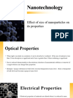 Nanotechnology: Effect of Size of Nanoparticles On Its Properties