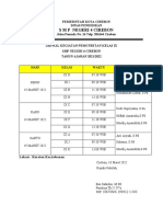 Jadwal Pemotretan